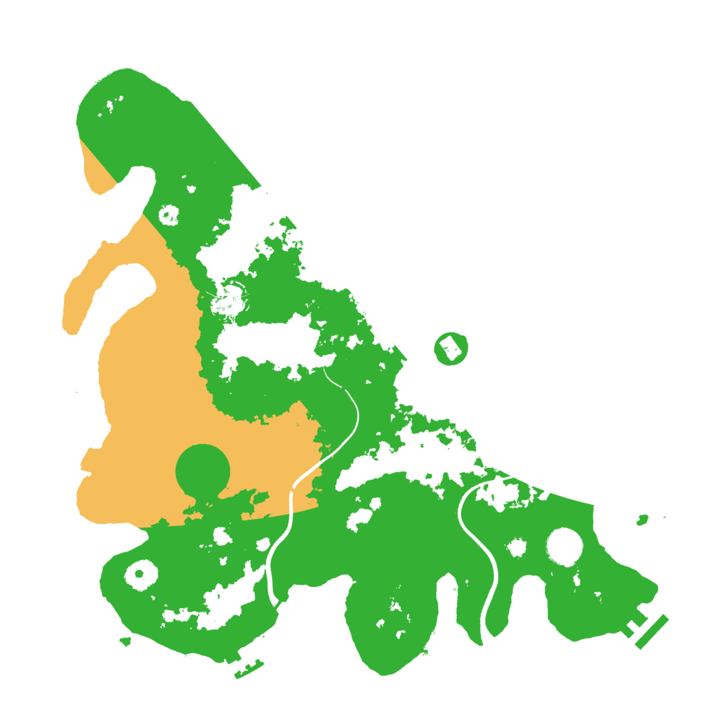 Biome Rust Map: Procedural Map, Size: 3500, Seed: 1065941448