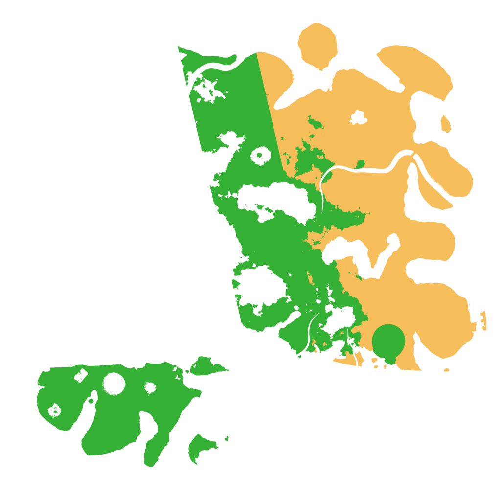Biome Rust Map: Procedural Map, Size: 4000, Seed: 157458652