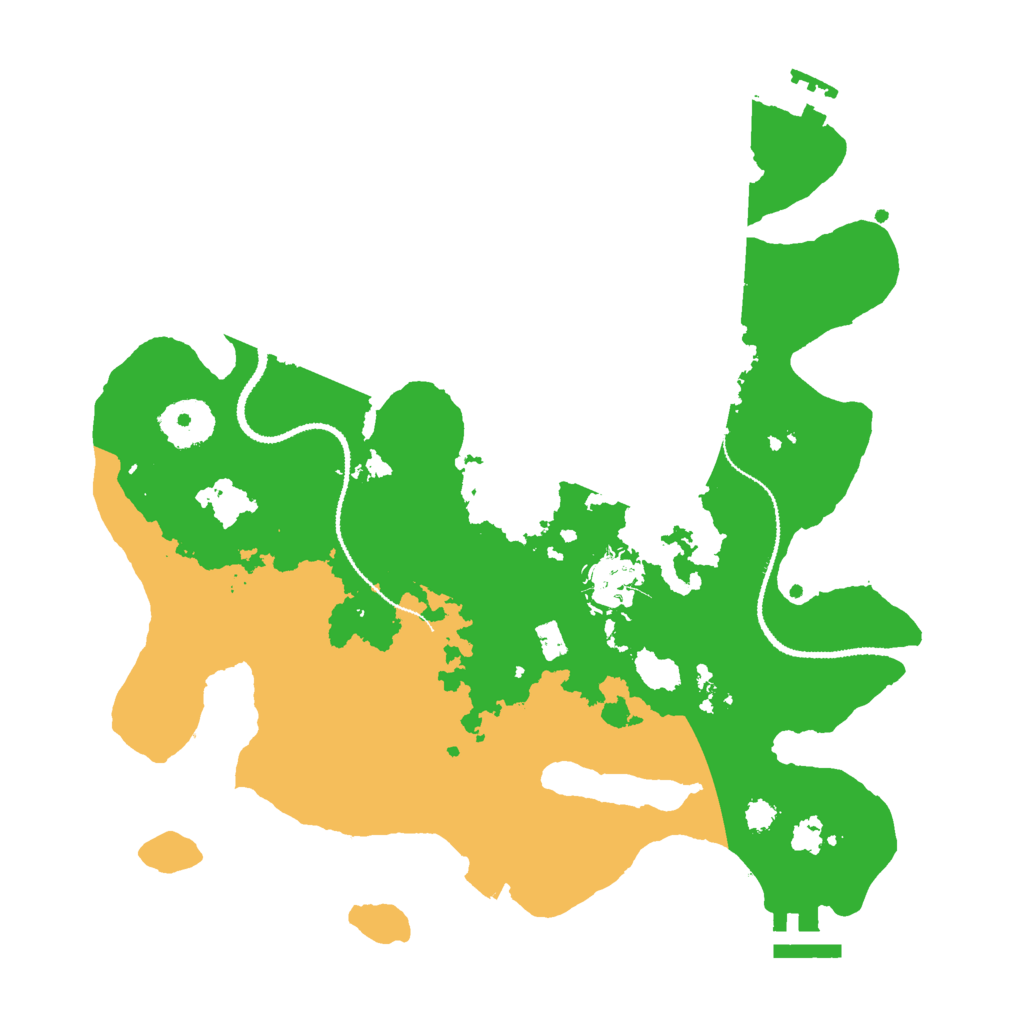 Biome Rust Map: Procedural Map, Size: 3027, Seed: 3166