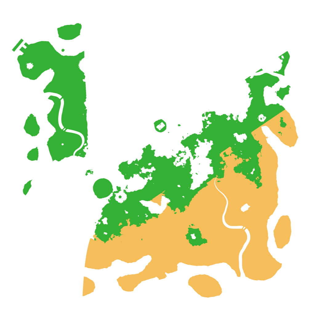 Biome Rust Map: Procedural Map, Size: 4300, Seed: 58965521