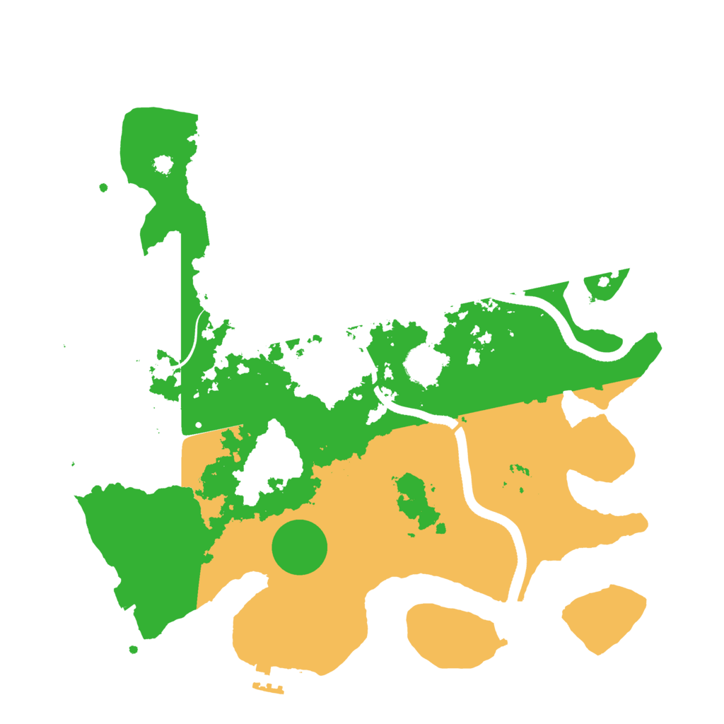 Biome Rust Map: Procedural Map, Size: 3450, Seed: 23409189