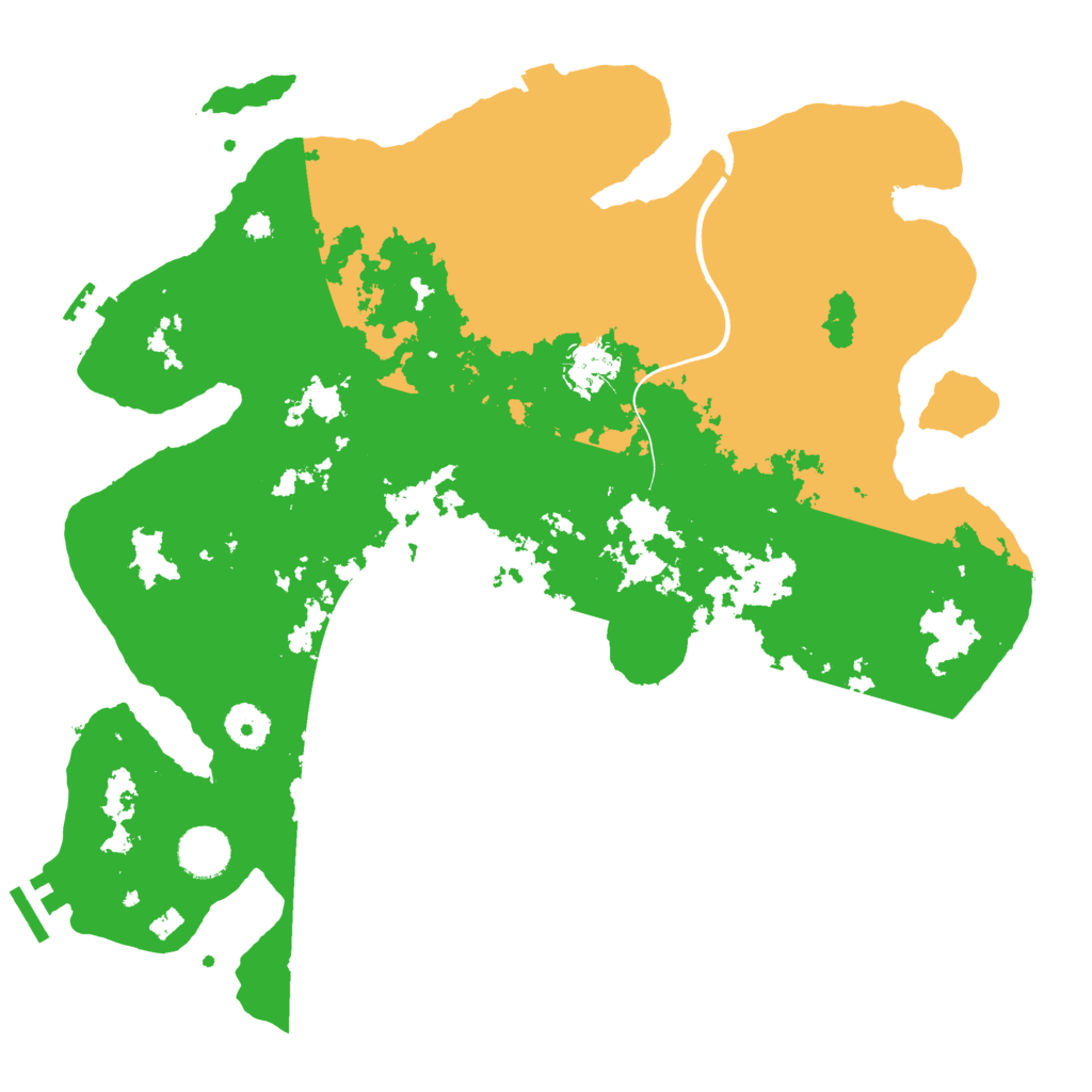 Biome Rust Map: Procedural Map, Size: 3700, Seed: 19121139