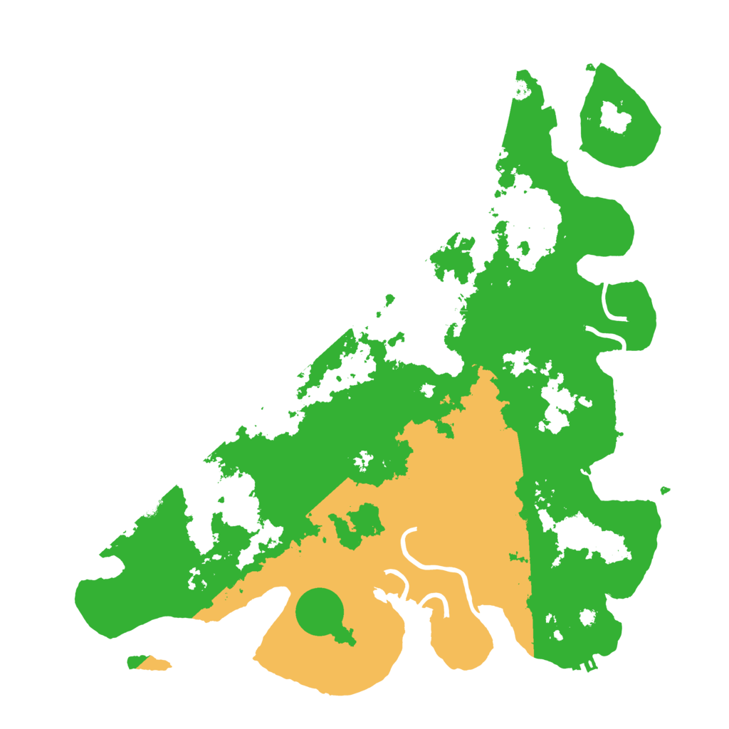 Biome Rust Map: Procedural Map, Size: 3999, Seed: 6554671