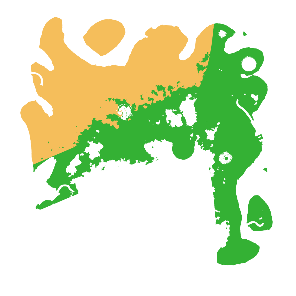 Biome Rust Map: Procedural Map, Size: 3600, Seed: 45767400