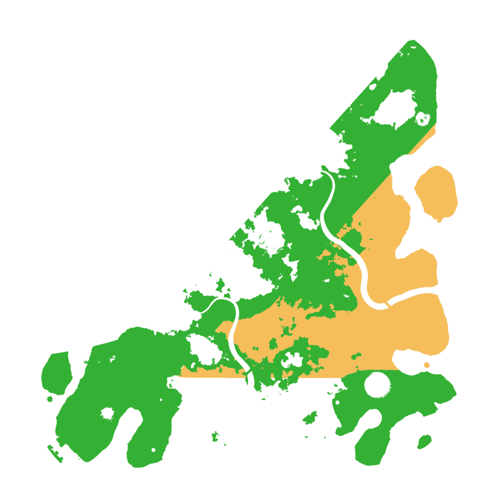 Biome Rust Map: Procedural Map, Size: 3600, Seed: 12643916