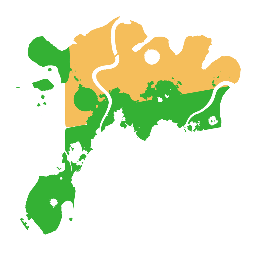 Biome Rust Map: Procedural Map, Size: 3000, Seed: 11841