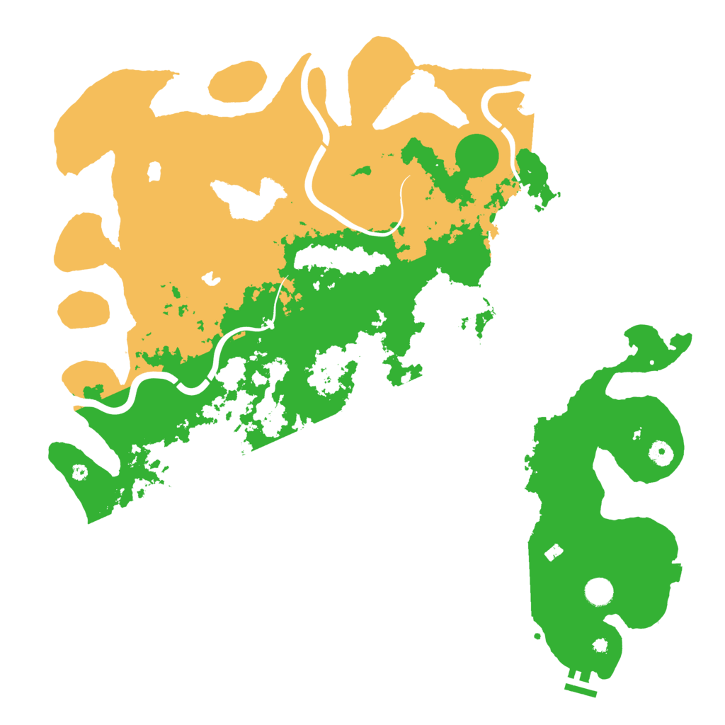 Biome Rust Map: Procedural Map, Size: 4500, Seed: 1876444653