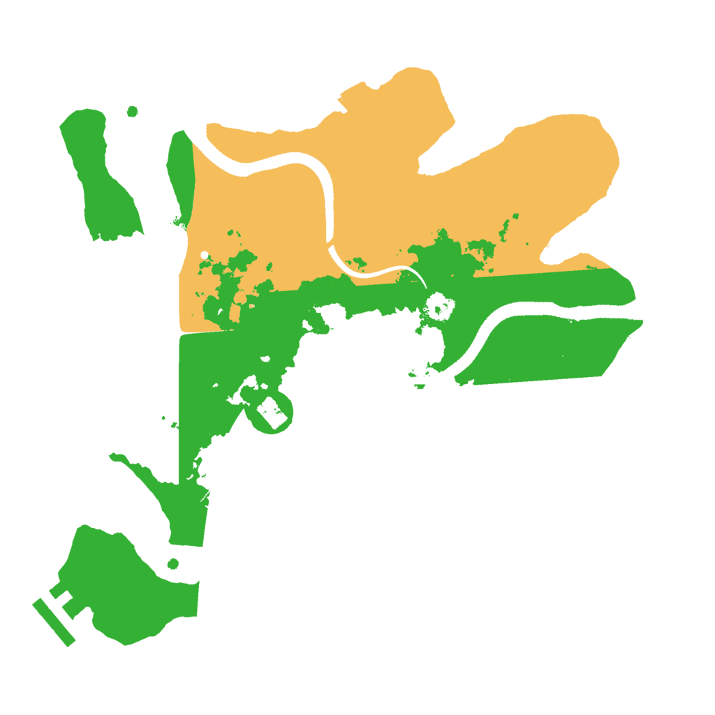 Biome Rust Map: Procedural Map, Size: 2600, Seed: 13307797
