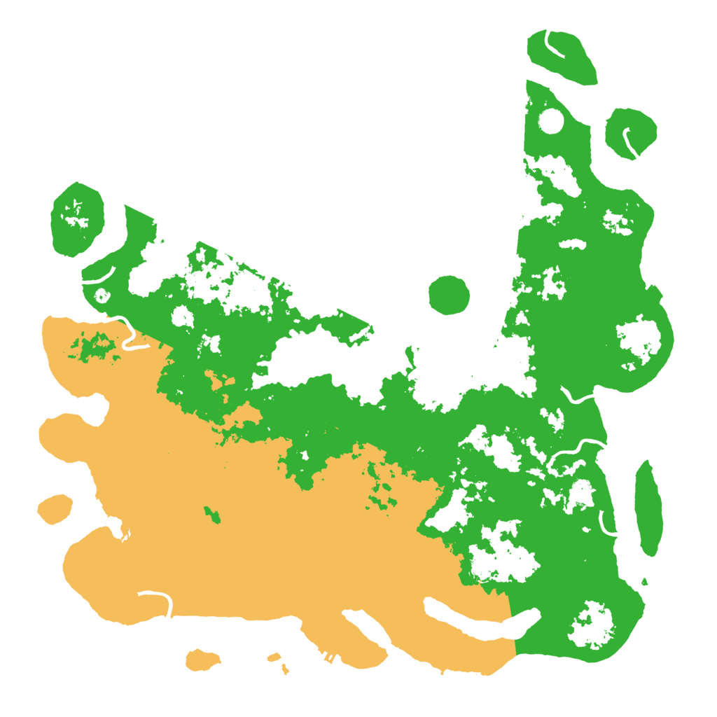 Biome Rust Map: Procedural Map, Size: 5000, Seed: 7365899