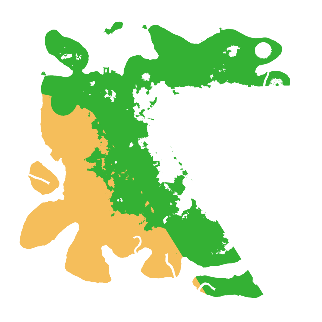 Biome Rust Map: Procedural Map, Size: 3500, Seed: 653247693