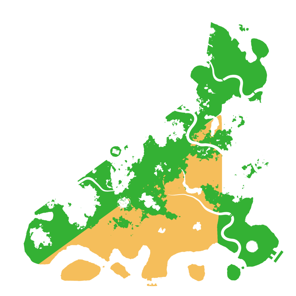Biome Rust Map: Procedural Map, Size: 4500, Seed: 153998