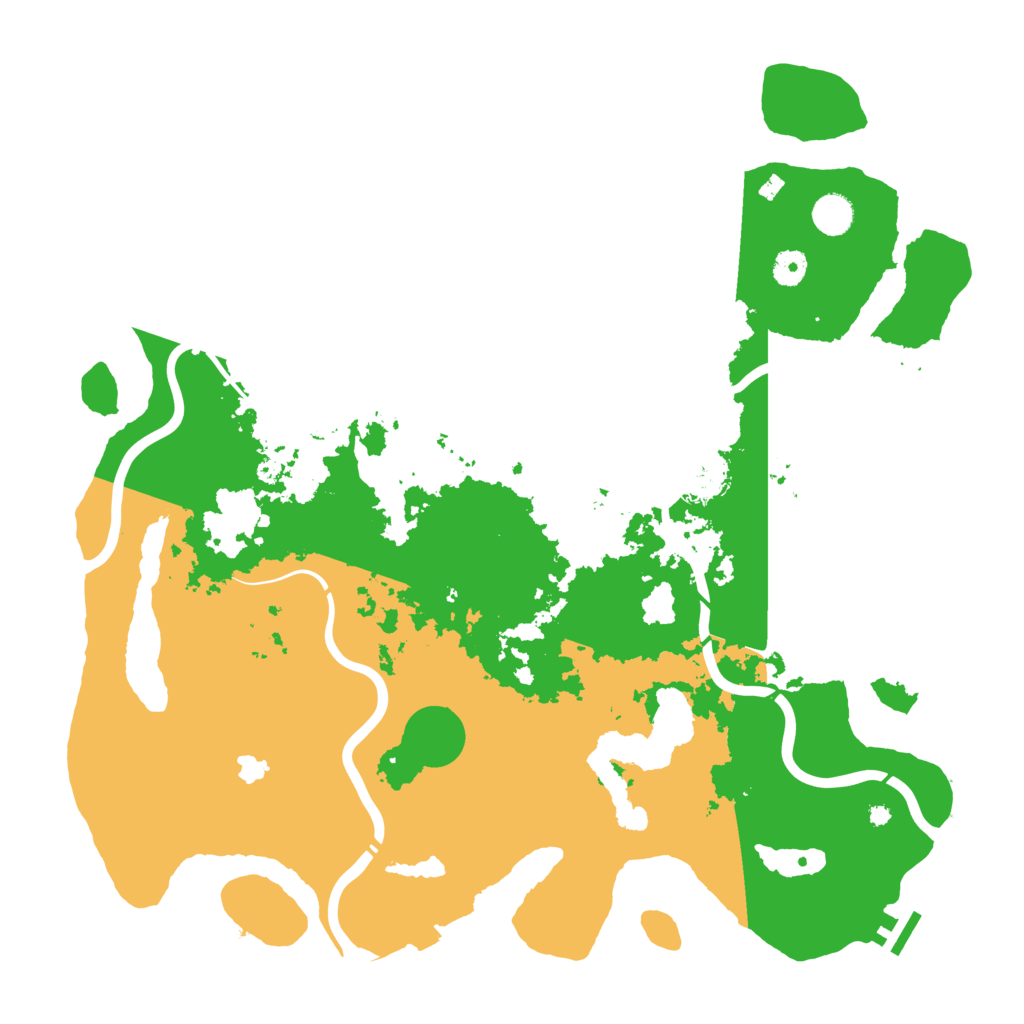 Biome Rust Map: Procedural Map, Size: 4400, Seed: 91339335