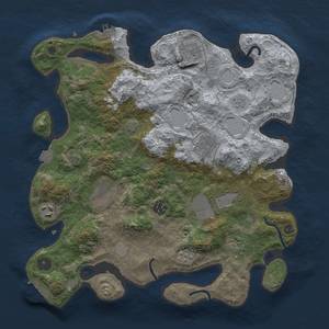 Thumbnail Rust Map: Procedural Map, Size: 3500, Seed: 1508733138, 16 Monuments