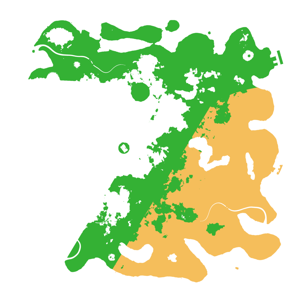 Biome Rust Map: Procedural Map, Size: 4300, Seed: 58863657