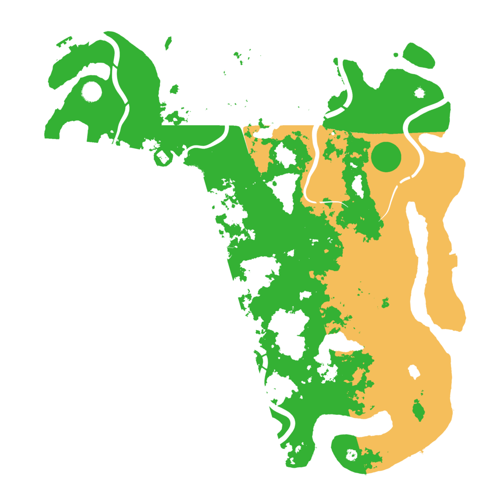 Biome Rust Map: Procedural Map, Size: 4400, Seed: 57439479