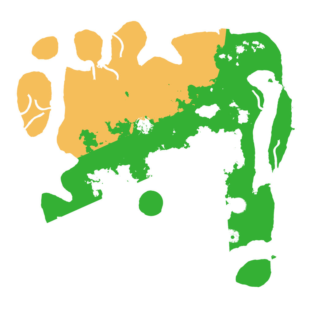 Biome Rust Map: Procedural Map, Size: 3500, Seed: 71257190