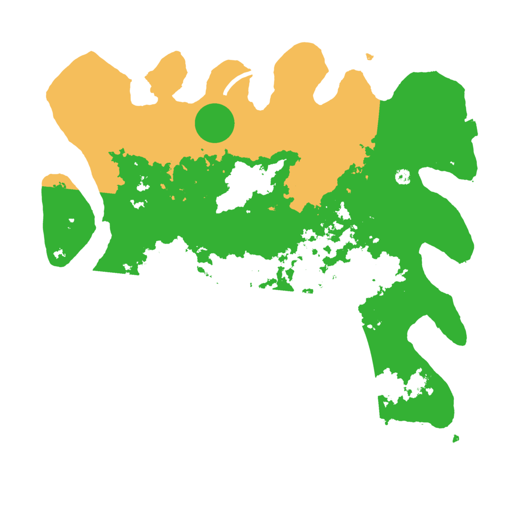 Biome Rust Map: Procedural Map, Size: 3500, Seed: 30607929