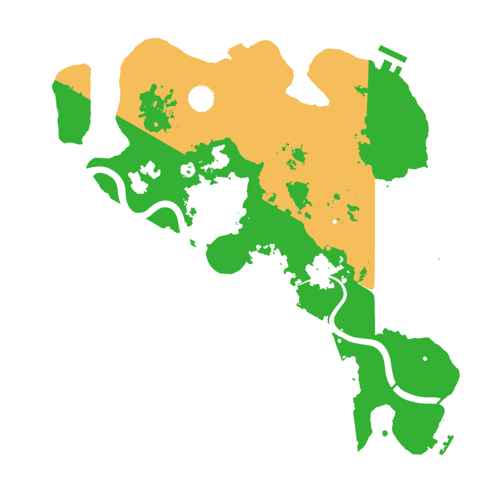 Biome Rust Map: Procedural Map, Size: 3400, Seed: 42347443