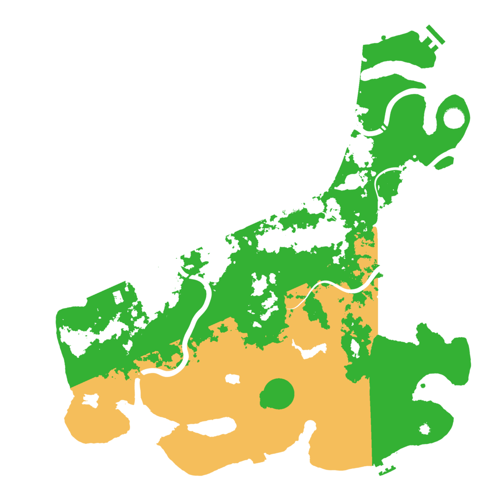 Biome Rust Map: Procedural Map, Size: 4300, Seed: 27755861