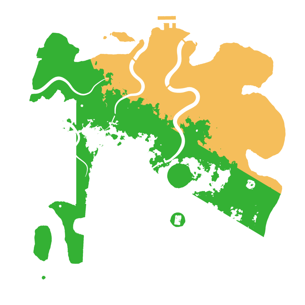 Biome Rust Map: Procedural Map, Size: 3400, Seed: 77210329