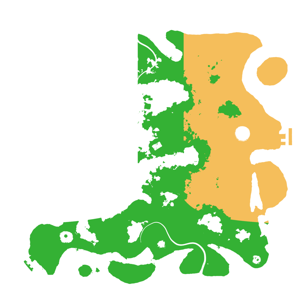 Biome Rust Map: Procedural Map, Size: 3650, Seed: 17666472