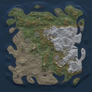 Thumbnail Rust Map: Procedural Map, Size: 4500, Seed: 74316096, 19 Monuments