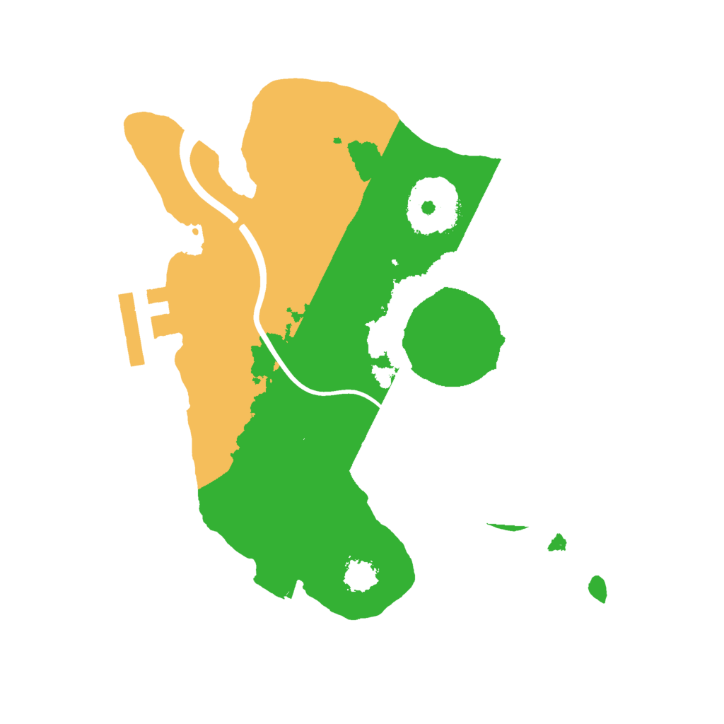 Biome Rust Map: Procedural Map, Size: 2000, Seed: 1316673281