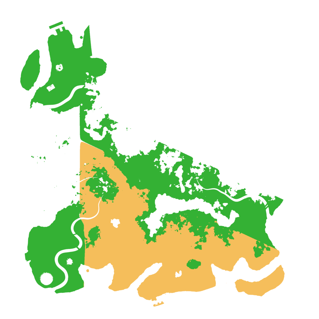 Biome Rust Map: Procedural Map, Size: 4500, Seed: 241873113