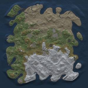 Thumbnail Rust Map: Procedural Map, Size: 4500, Seed: 1785268214, 18 Monuments