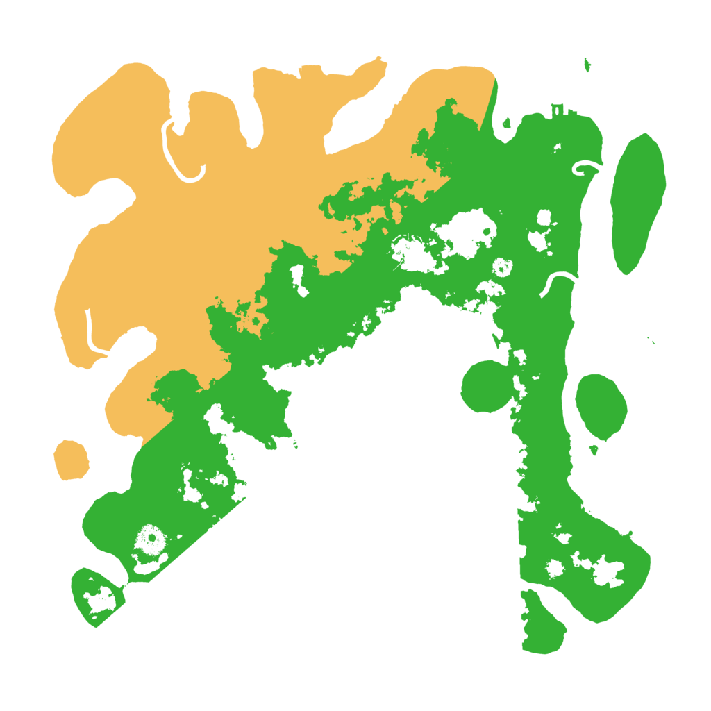 Biome Rust Map: Procedural Map, Size: 3700, Seed: 250613421