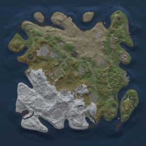 Thumbnail Rust Map: Procedural Map, Size: 3750, Seed: 2092323968, 16 Monuments