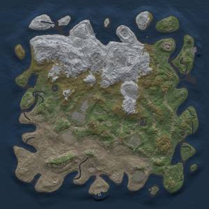 Thumbnail Rust Map: Procedural Map, Size: 4400, Seed: 89518292, 19 Monuments