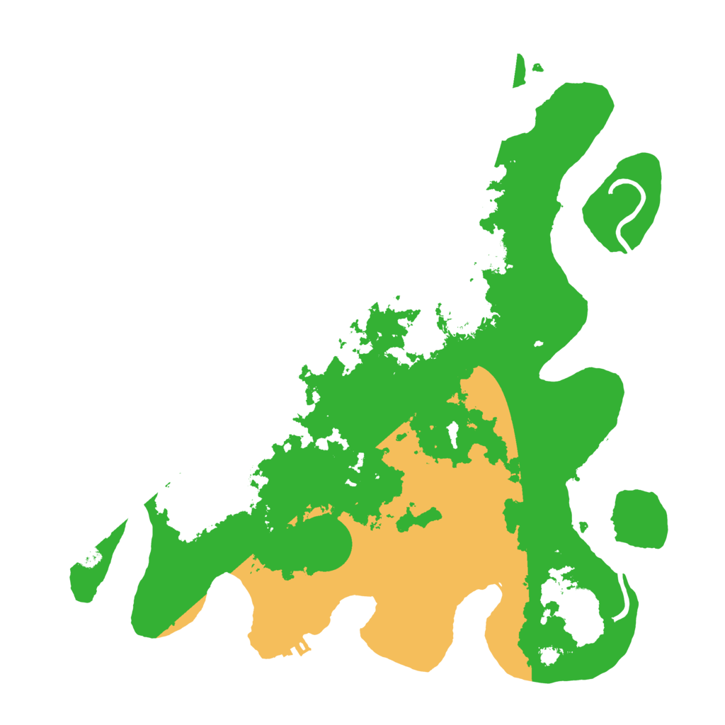 Biome Rust Map: Procedural Map, Size: 3500, Seed: 82645927