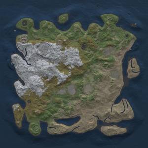 Thumbnail Rust Map: Procedural Map, Size: 4000, Seed: 639882548, 17 Monuments