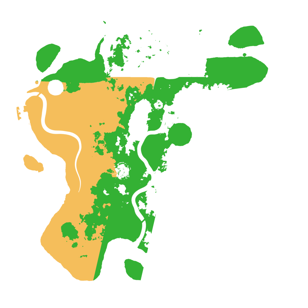 Biome Rust Map: Procedural Map, Size: 3550, Seed: 94489166