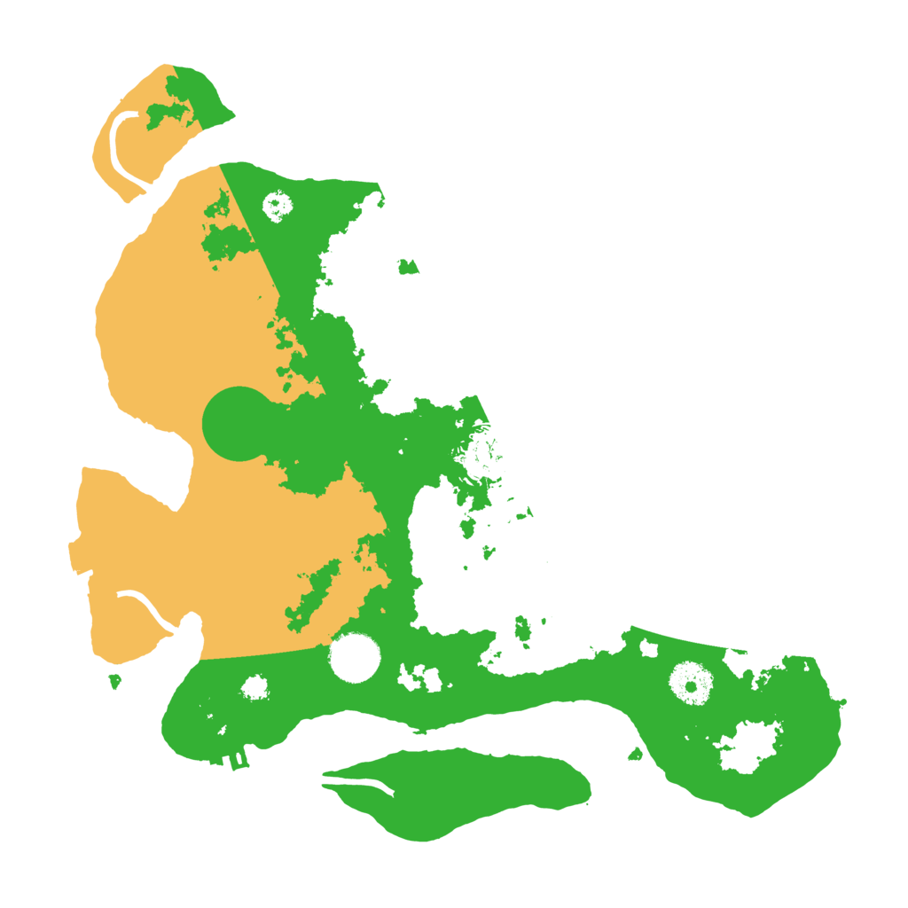 Biome Rust Map: Procedural Map, Size: 3200, Seed: 1110754