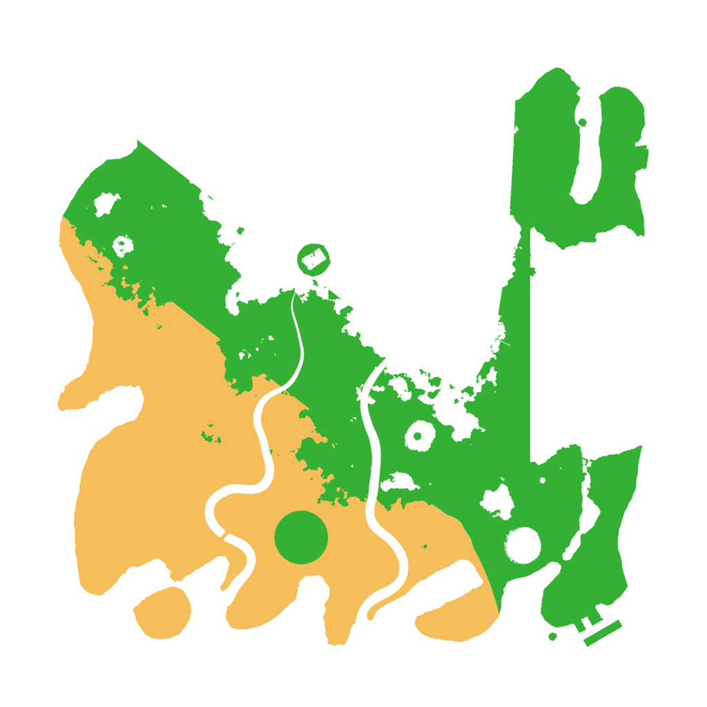 Biome Rust Map: Procedural Map, Size: 3500, Seed: 168664709