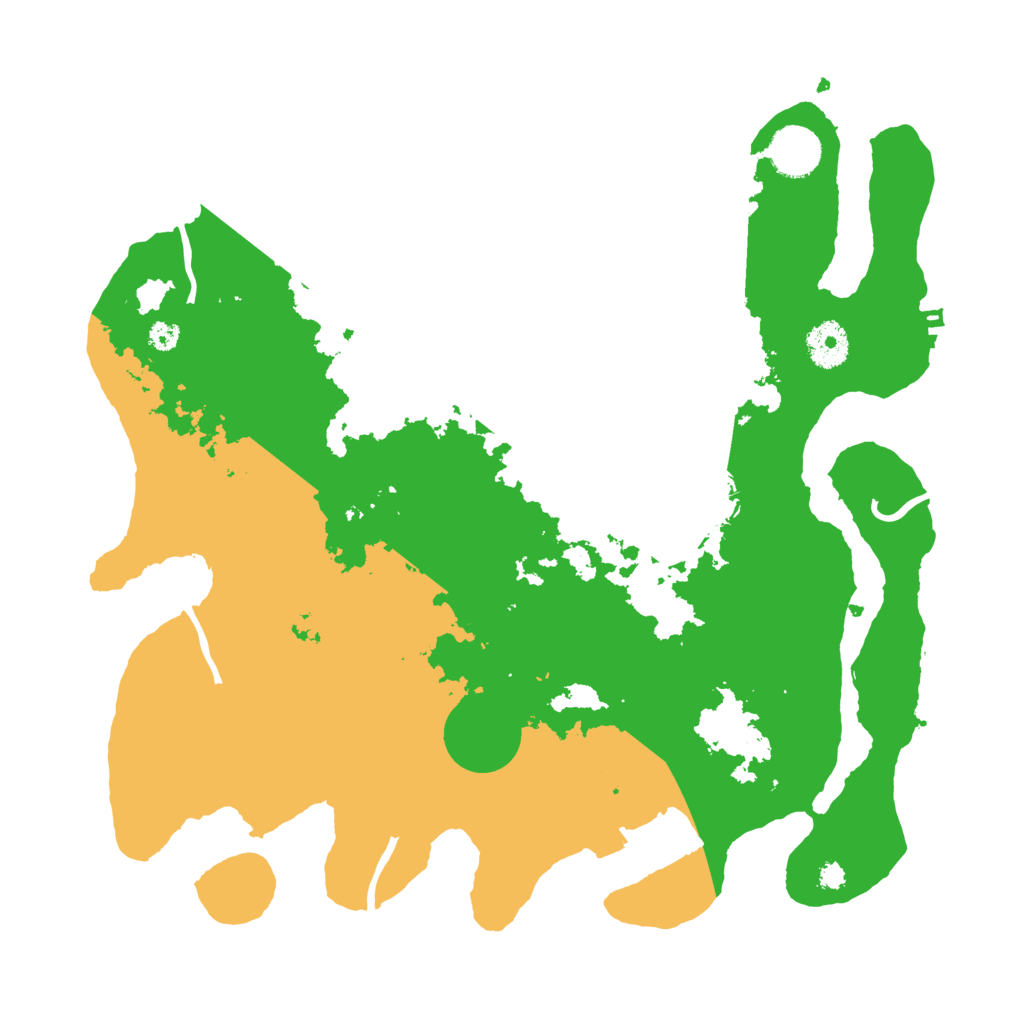 Biome Rust Map: Procedural Map, Size: 3500, Seed: 168664709