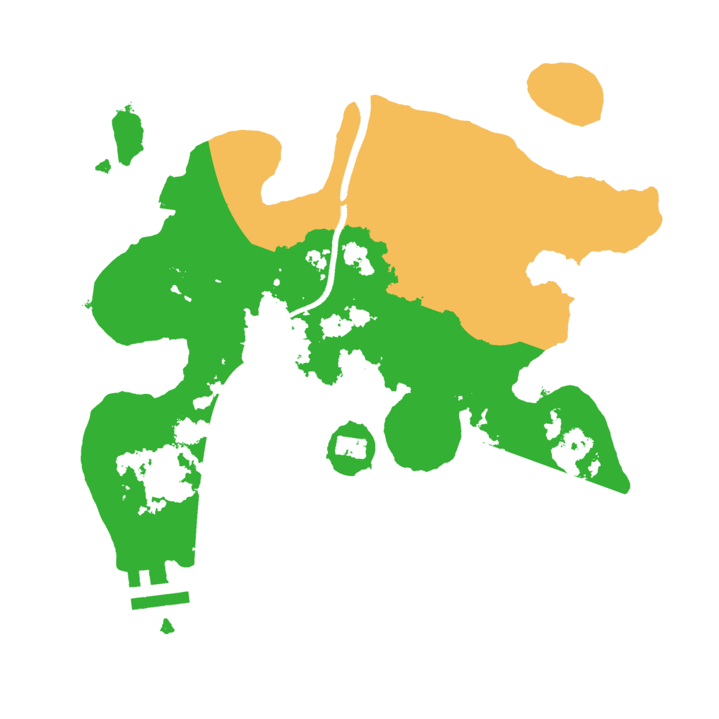 Biome Rust Map: Procedural Map, Size: 2500, Seed: 371151485