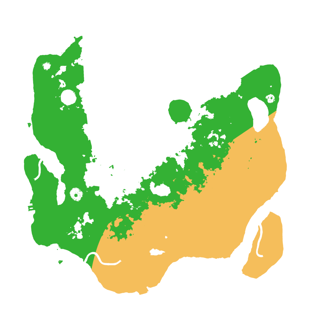 Biome Rust Map: Procedural Map, Size: 3700, Seed: 2021967578