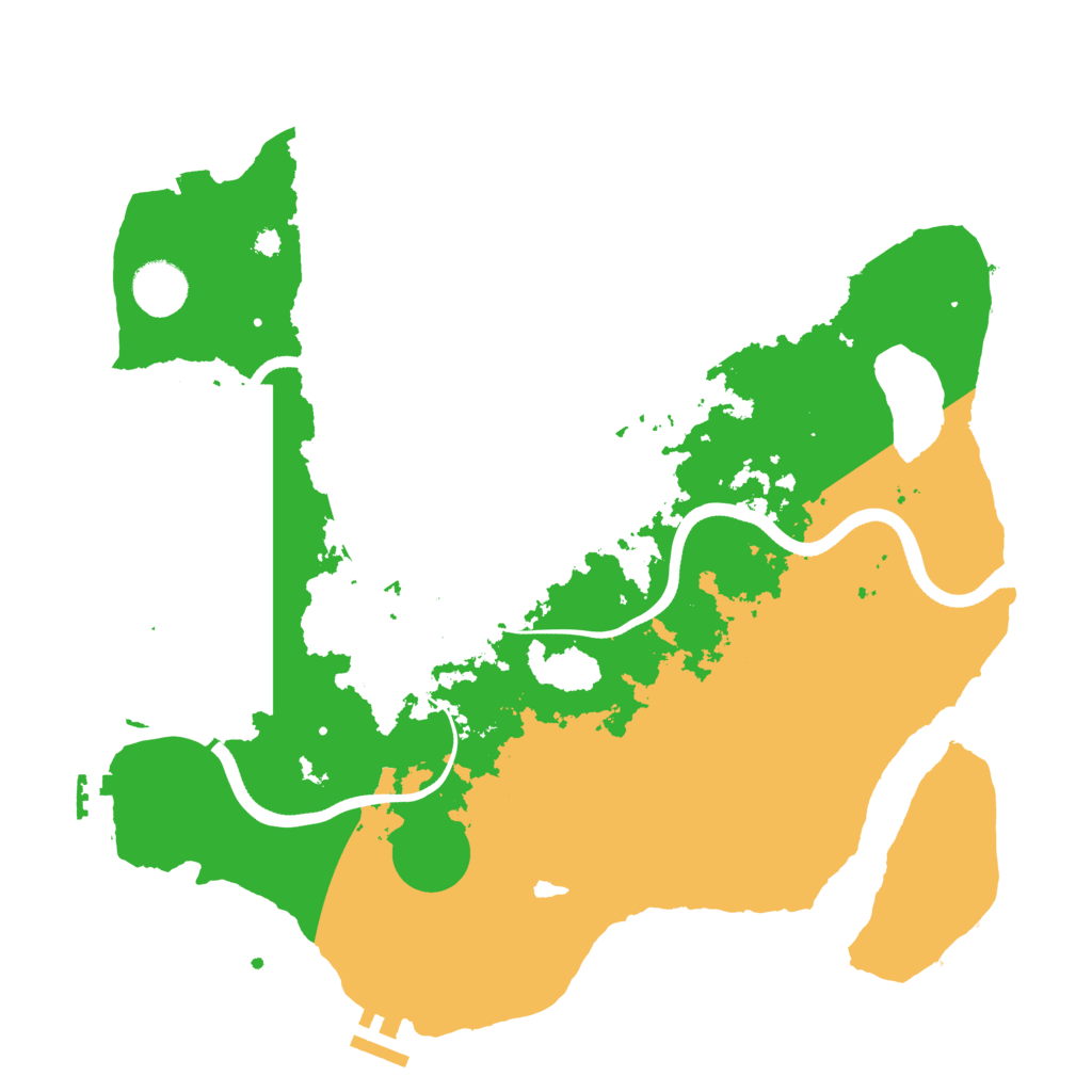 Biome Rust Map: Procedural Map, Size: 3700, Seed: 2021967578