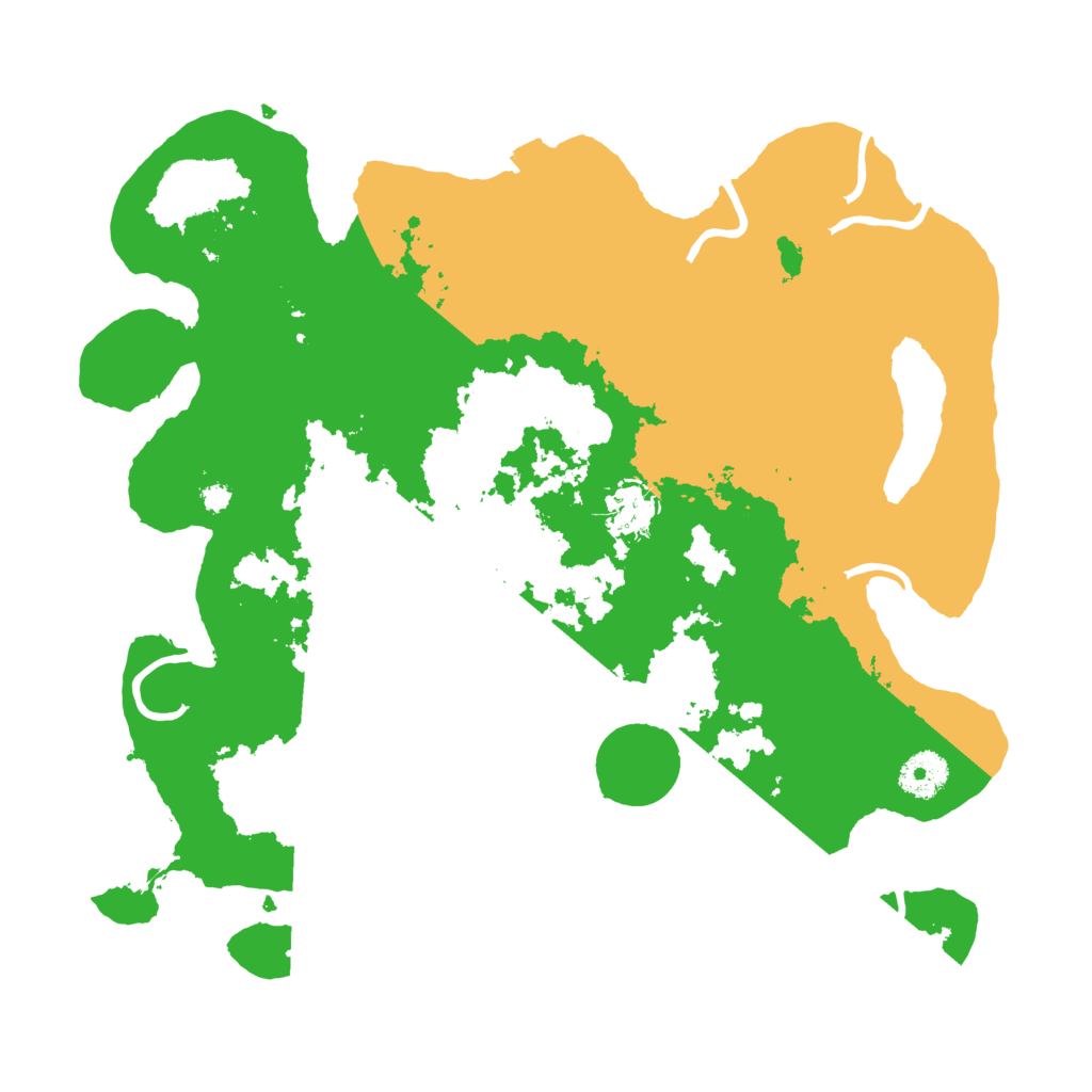 Biome Rust Map: Procedural Map, Size: 3500, Seed: 42614378