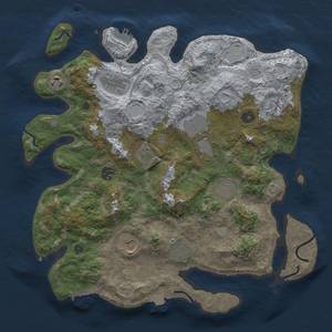 Thumbnail Rust Map: Procedural Map, Size: 3750, Seed: 263307472, 18 Monuments