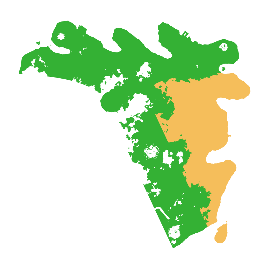 Biome Rust Map: Procedural Map, Size: 3500, Seed: 238464574