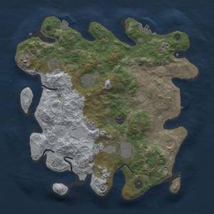 Thumbnail Rust Map: Procedural Map, Size: 3500, Seed: 238464574, 15 Monuments