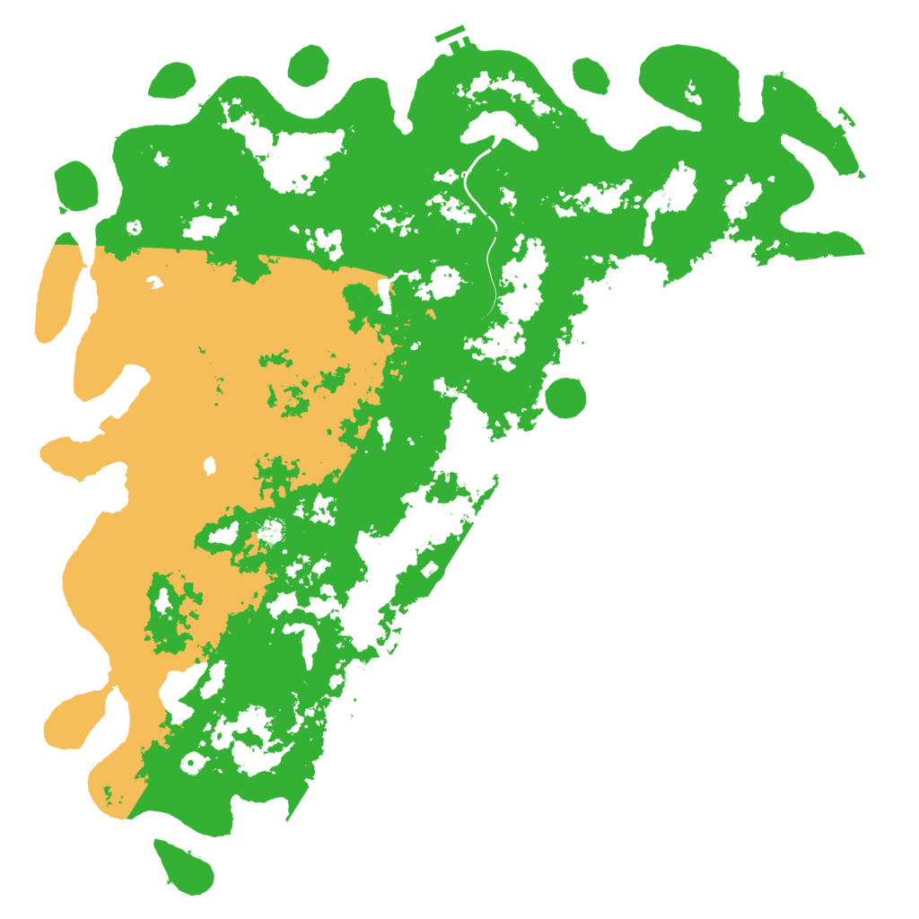 Biome Rust Map: Procedural Map, Size: 6000, Seed: 1628634138