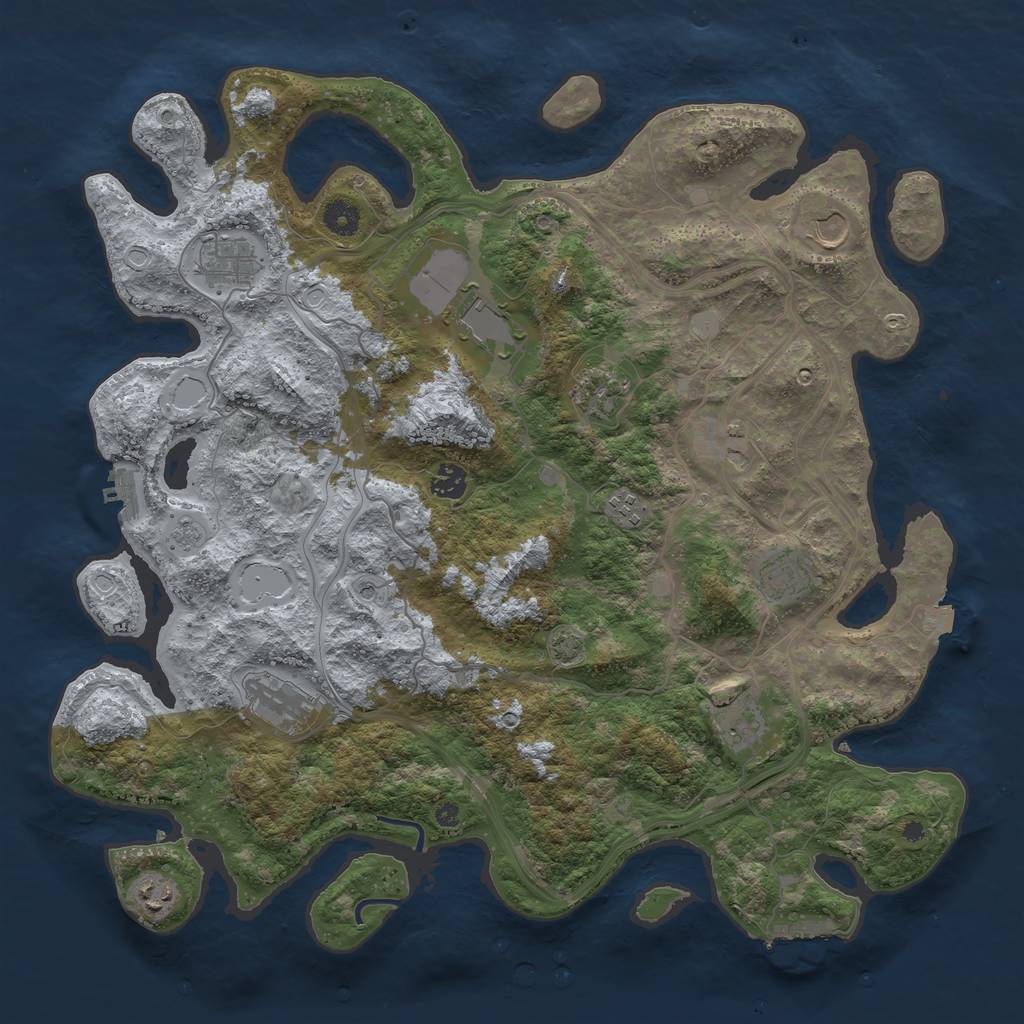 Rust Map: Procedural Map, Size: 4250, Seed: 1605681329, 19 Monuments