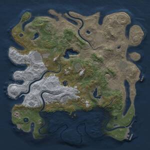 Thumbnail Rust Map: Procedural Map, Size: 4500, Seed: 1583097572, 17 Monuments