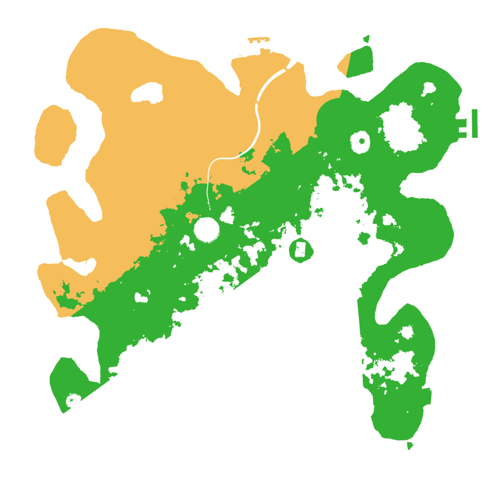 Biome Rust Map: Procedural Map, Size: 3500, Seed: 705582045