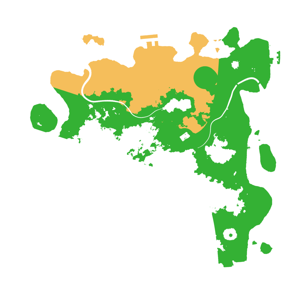 Biome Rust Map: Procedural Map, Size: 3500, Seed: 419609888